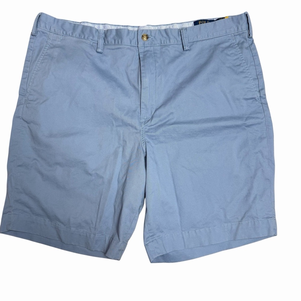 Polo Ralph Lauren Mens Classic Fit 9 Blue Chino Shorts Size 38 Pony Logo Twill